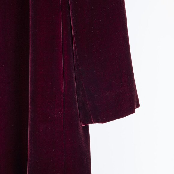 Lafayette 148 Valon Burgundy Velvet Open-Front Blazer - Picture 5 of 8